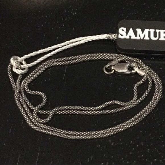 SAMUEL B Cushion Cut Blue Topaz & Popcorn Necklace - Picture 8 of 14